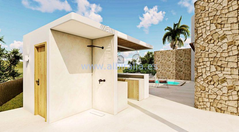 Long term rent villa Albir casita and outdoor shower