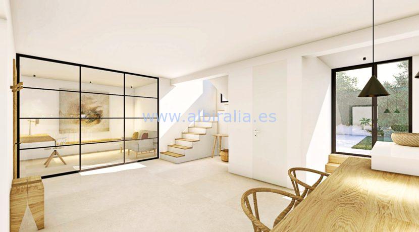 Long term rent villa Albir eating area