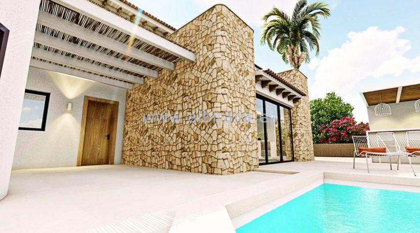 Long term rent villa Albir entrance to the house