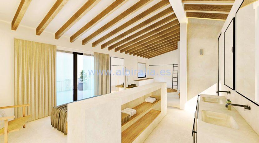 Long term rent villa Albir in suit bathroom