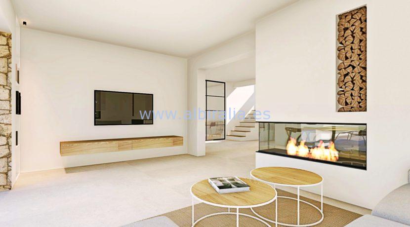 Long term rent villa Albir living room 2