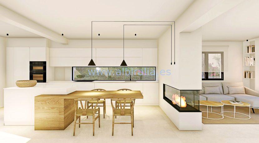 Long term rent villa Albir living room