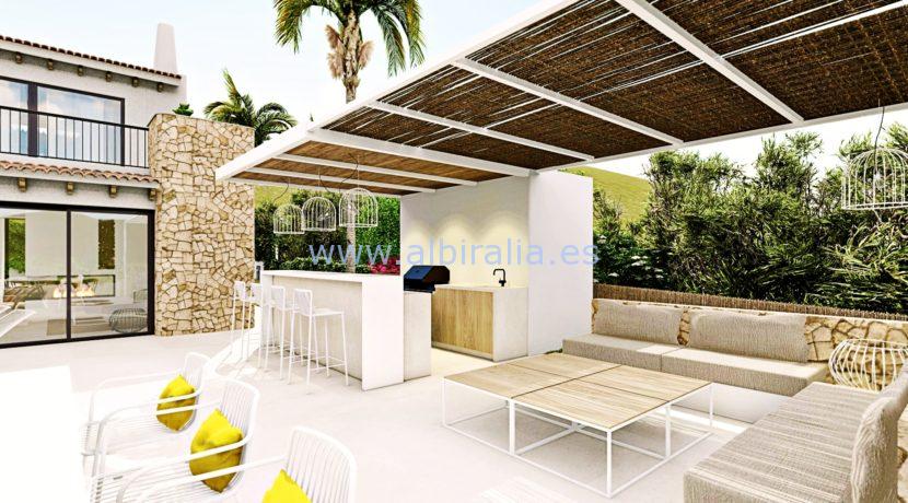 Long term rent villa Albir lounge area