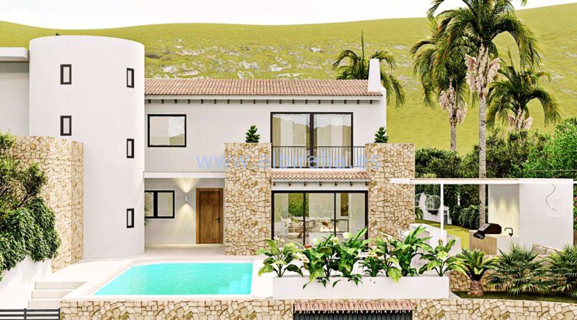 Long term rent villa Albir outdoor space