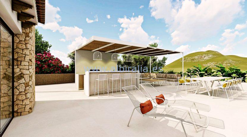 Long term rent villa Albir relax area