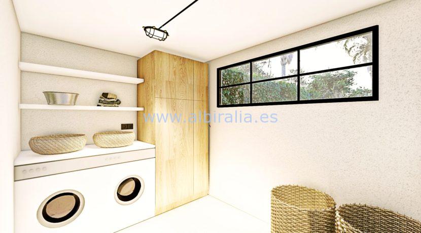 Long term rent villa Albir utility room