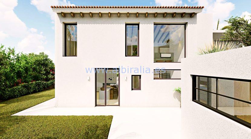 Long term rent villa Albir view from behind